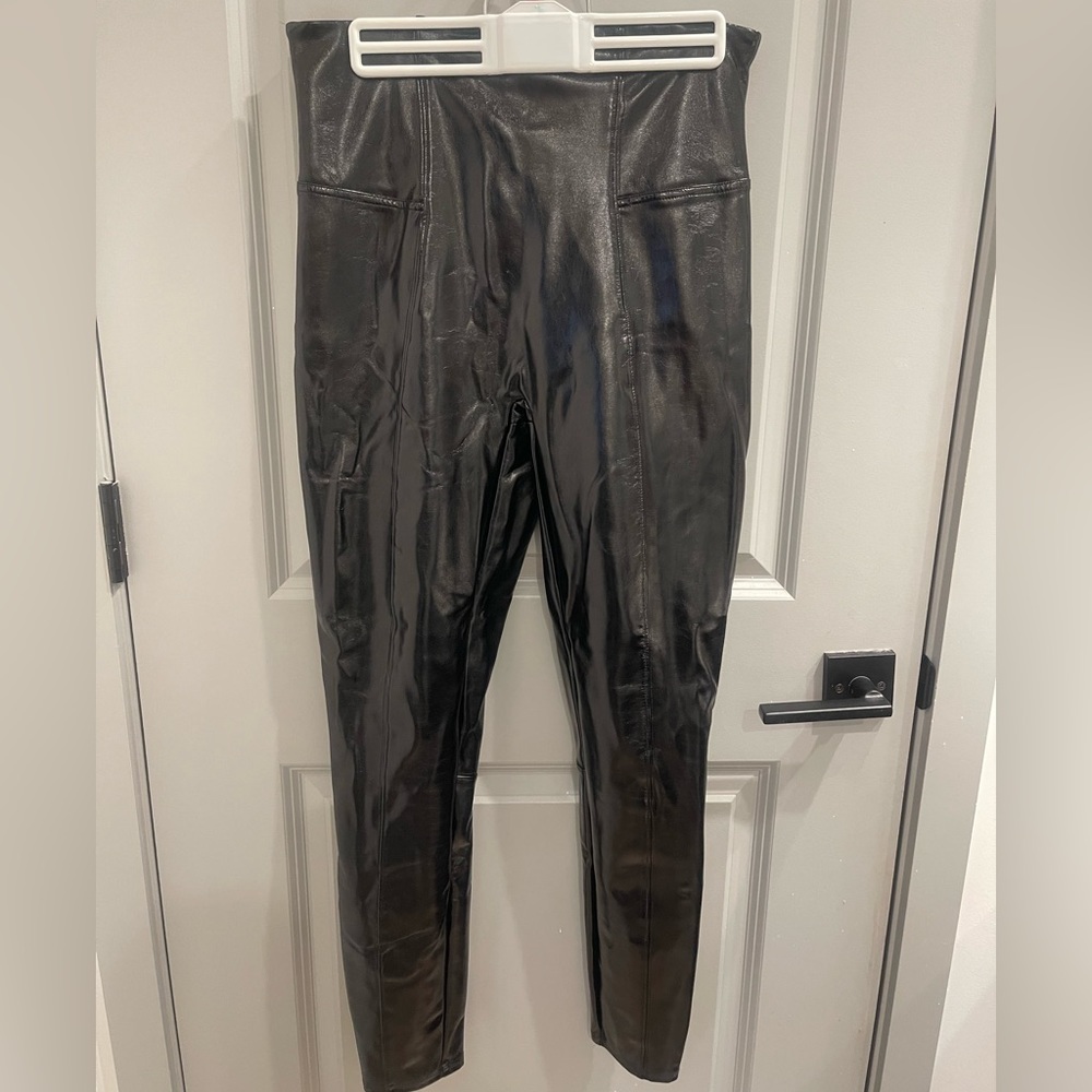 Faux Patent Leather Leggings